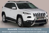 Schwellerrohre mit Tritt für Jeep Cherokee KL Bj.14-...