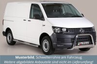 Schwellerrohre mit Tritt für VW T6 & T6.1 ab Bj.15- Edelstahl Ø76mm mit TÜV