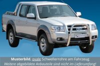 Schwellerrohre oval mit Tritt für FORD Ranger...