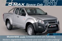 Schwellerrohre oval mit Tritt für ISUZU D-Max ATFR...