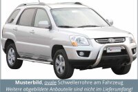 Schwellerrohre oval mit Tritt für KIA Sportage JE 2008-10 Edelstahl mit TÜV