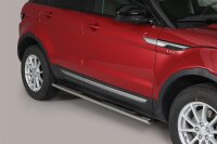 Schwellerrohre oval mit Tritt für LAND ROVER Range Rover Evoque V2A mit TÜV