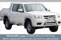 Schwellerrohre oval mit Tritt für MAZDA BT50...