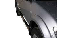 Schwellerrohre oval mit Tritt für MITSUBISHI L200 Doppelkabine 2010> V2A TÜV