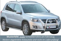 Schwellerrohre oval mit Tritt für VOLKSWAGEN Tiguan...