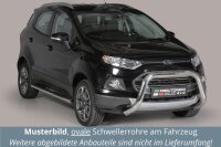 Schwellerrohre oval mit Tritt für Ford Ecosport...