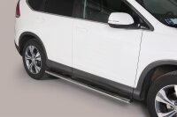 Schwellerrohre oval mit Tritt für HONDA CR-V 2012-15 Edelstahl mit TÜV
