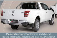 Schwellerrohre oval mit Tritt für MITSUBISHI L200...