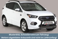 Schwellerrohre oval mit Tritt SCHWARZ für FORD Kuga...