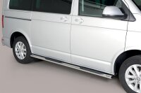 Schwellerrohre oval mit Tritt für VW T6 & T6.1 ab Bj.15- Edelstahl mit TÜV