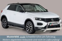 Schwellerrohre oval mit Tritt für VW T-ROC ab Bj.17- Edelstahl mit TÜV