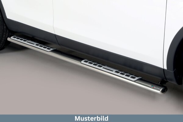 Schwellerrohre Design für HYUNDAI Santa Fe CM 2006-10 Edelstahl mit TÜV