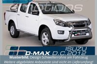 Schwellerrohre Design für ISUZU D-Max 2012-19 Doppelkabine V2A mit TÜV
