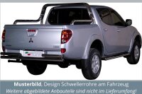 Schwellerrohre Design für MITSUBISHI L200 Doppelkabine 2010> V2A TÜV