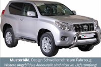 Schwellerrohre Design für TOYOTA Land Cruiser 150 J15 3 Türer Edelstahl