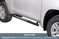 Schwellerrohre Design SCHWARZ für TOYOTA Land...