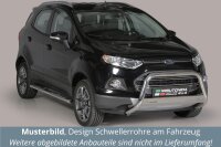 Schwellerrohre Design für Ford Ecosport 2014> Edelstahl
