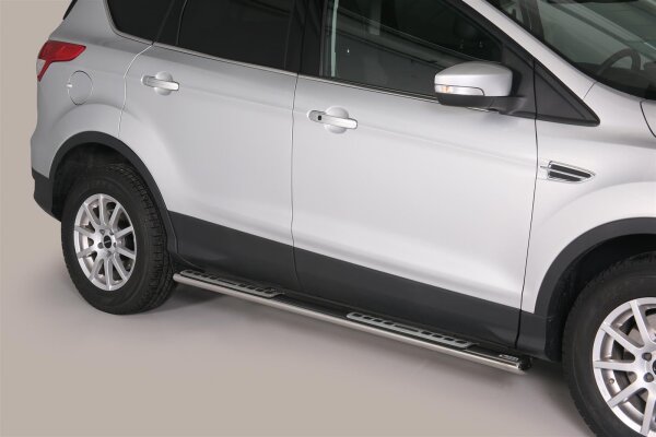 Schwellerrohre Design für FORD Kuga Bj. 2013-16 Edelstahl