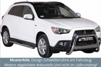 Schwellerrohre Design für MITSUBISHI ASX Bj. 2010> Edelstahl