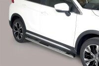 Schwellerrohre Design für MITSUBISHI Eclipse Cross Bj.2018> Edelstahl