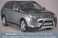 Schwellerrohre Design für MITSUBISHI Outlander ab Bj. 2013- Edelstahl