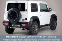 Schwellerrohre Design für SUZUKI Jimny GJ HJ Bj.2018- Edelstahl