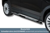 Schwellerrohre Design Schwarz für Fiat 500X...