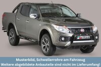 Schwellerrohre Design Schwarz für Fiat Fullback...