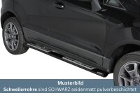 Schwellerrohre Design Schwarz für Ford Ecosport...