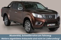 Schwellerrohre Design Schwarz für NISSAN Navara D231...