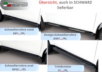 Schwellerrohre Design für OPEL Vivaro Bj.19- & Zafira Life Bj.20- (L3) mit TÜV