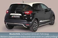 Schwellerrohre Design für RENAULT Captur ab Bj. 13- Edelstahl mit TÜV