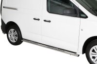 Schwellerrohre Design für VW Caddy 5 Typ SB ab Bj.21- Edelstahl mit TÜV