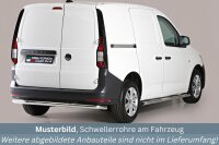 Schwellerrohre Design für VW Caddy ab Bj.21- Edelstahl mit TÜV