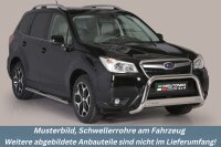 Schwellerrohre Design für SUBARU Forester SJ Bj. 2013- Edelstahl mit TÜV