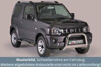 Schwellerrohre Design für SUZUKI Jimny Bj. 2012-2017 Edelstahl mit TÜV