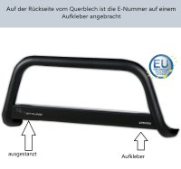 Frontbügel Edelstahl schwarz für MAXUS eDeliver 9 Ø63mm mit ABE Rammschutz