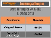 Lenkungsdämpfer Trailmaster für Jeep Wrangler JK & JKU
