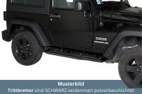 Trittbretter SCHWARZ für JEEP Wrangler JK 3...