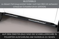 Schwellerrohre Design SCHWARZ für JEEP Wrangler JK 3 Türer 2011> mit TÜV