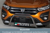 Frontbügel Edelstahl schwarz für Dacia Sandero...