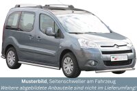 Schwellerrohre ohne Tritt für Citroen Berlingo B9 2008-2017 Edelstahl poliert Ø63mm TÜV