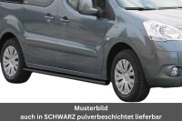 Schwellerrohre ohne Tritt für Citroen Berlingo B9 2008-2017 Edelstahl poliert Ø63mm TÜV