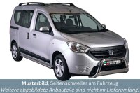 Schwellerrohre ohne Tritt für Dacia Dokker Edelstahl...