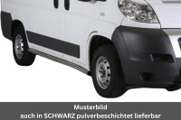 Schwellerrohre ohne Tritt für Fiat Ducato kurz 2006- & 2014- Edelstahl poliert Ø63mm TÜV