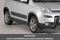 Schwellerrohre ohne Tritt für Fiat Panda & 4x4 Bj.2013- Edelstahl poliert Ø50mm TÜV