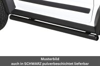 Schwellerrohre ohne Tritt für Ford Transit Connect 2014-2017 Edelstahl poliert Ø63mm TÜV