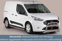 Schwellerrohre ohne Tritt für Ford Transit Connect & Tourneo 2018- Edelstahl poliert Ø63mm TÜV