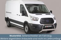 Schwellerrohre ohne Tritt für Ford Transit (L3) 2014- Edelstahl poliert Ø63mm TÜV