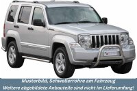 Schwellerrohre ohne Tritt für Jeep Cherokee KK 2008-...